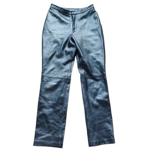 VINTAGE JACLYN SMITH Leather Straight Leg Pants